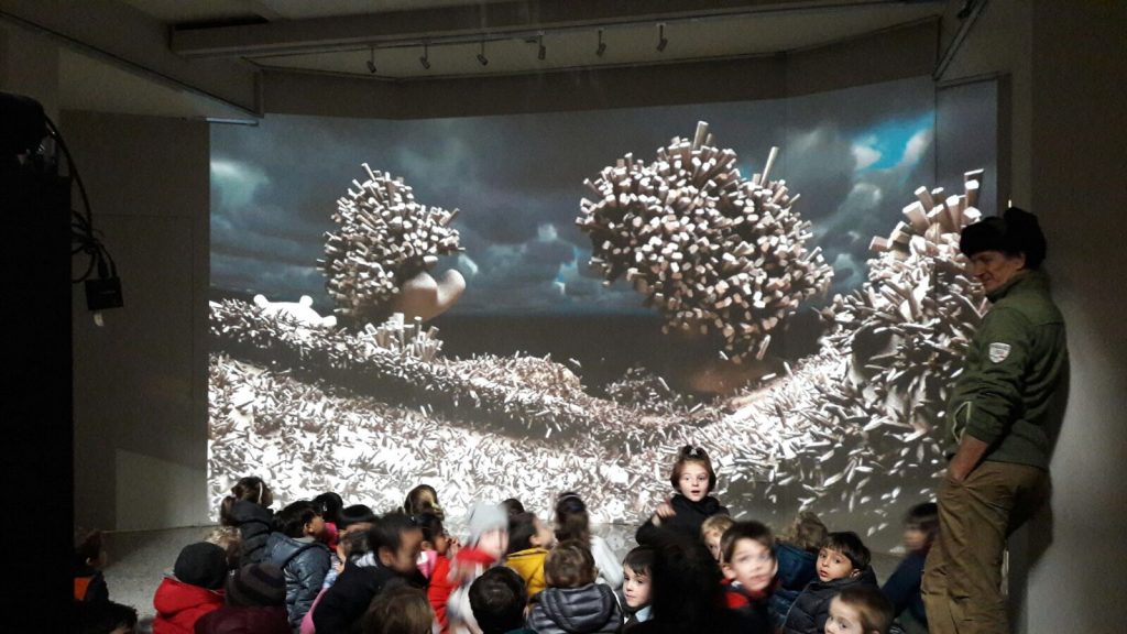 Matter waves chrome, 2014-2016 veduta dell’installazione Giuliana Cunéaz. La grammatica delle forme Studio Museo Francesco Messina, Milano (2-28 febbraio 2017)